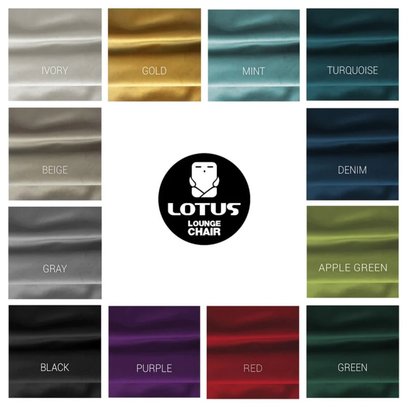 Housse pour fauteuil à billes en velours moyen et moyen - 27,5 po x 27,5 po - or