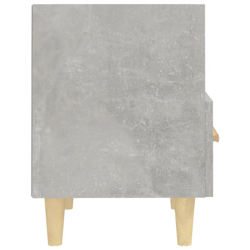 Rasen 2 Drawer Bedside Table, Grey