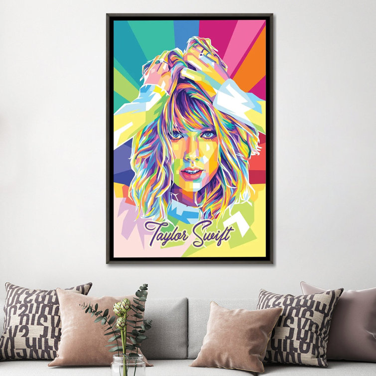 Taylor Swift - Folklore As Books by Jordan Bolton - Wrapped Canvas Graphic Art Print East Urban Home Format: Canvas, Size: 18 H x 26 W x 1.5 D