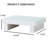 1Pc Nightstand High Gloss Lacquer Coating