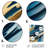 Lukus Blue and gold Glam Abstract Wall Decor on Metal-1995276191