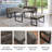 Zeniah 3-Piece MDF Top Dining Table Set 47.2 in. Rectangle Table, 1-Left Seat Bench and 1-Bench