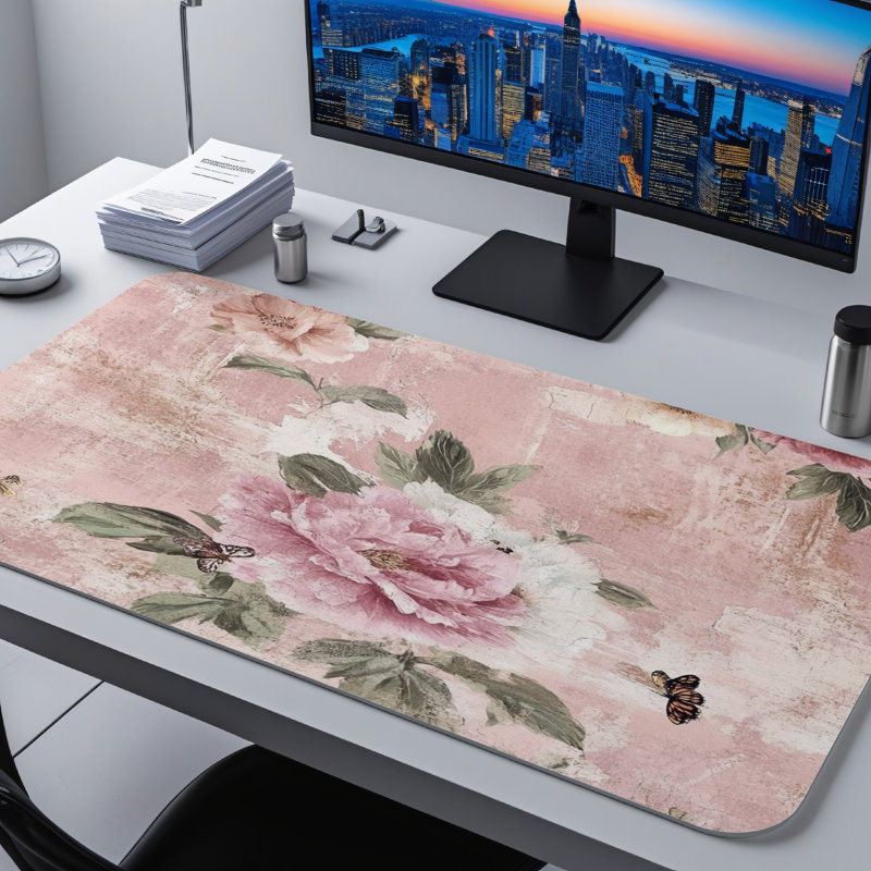 Polyester Desk Pad, 14.4x12.1
