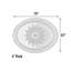 Médaillon de plafond ovale lustre Blanco