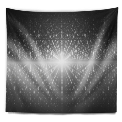Tapisserie abstrait galaxie avec étoiles en éclairage