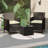 Ferrie Rattan 2 - Person Seating Group with Cushions-68314464