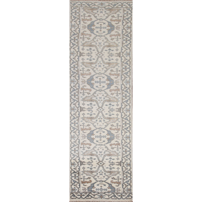 Tapis de couloir oriental All-Over Oushak 3 x 10