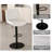 Swivel Bar Stools With Adjustable Height (35.03-43.7 Inches), Backrest, And Soft Knit Fabric - Ideal For Kitchen Island, Bar Counter, Dining Room(Set Of 2)-2046209455