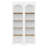 Free Standing 5 Tier Bookshelves, Bookcases Set Of 2, Farmhouse Two-Tone Storage Cabinet With Adjustable Shelves, Modern 72"H Kitchen Pantry Cabinet For Living Room, Home Office, White-1228625920