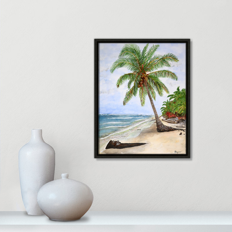 «Rashebia Paradise Print» par Mike Ragan pour, Espresso, H 15,5 po x l 12,5 po