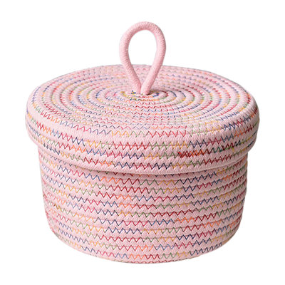 Panier de corde tissé