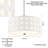 3 - Light Dimmable Drum Chandelier