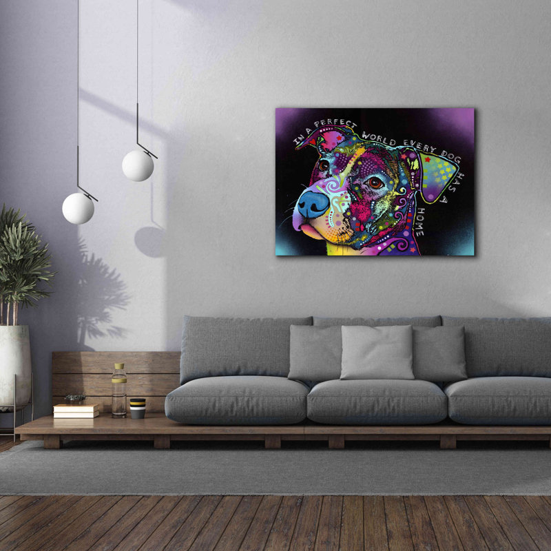 «In A Perfect World» par Dean Russo, estampe numérique sur toile, H 40 po x l 54 po x P 1,5 po