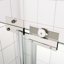 Porte de douche de contournement avec verre trempé de 1/4 po, 56 à 60 po x 70 po, finition polie et porte coulissante lisse de 70 po, fabrication à film Nano Explode-118139170