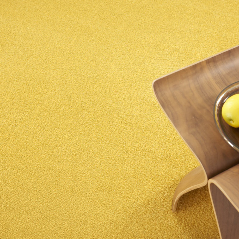 Tapis intérieur jaune antidérapant rond 6 pi x 6 pi, Rond 6 pi