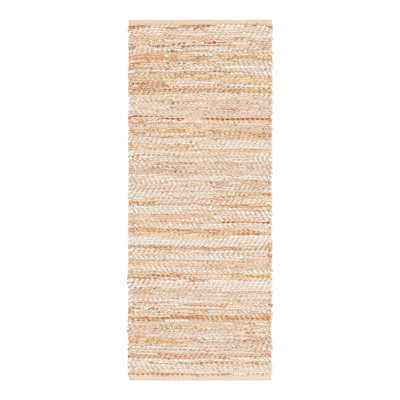 Leather Metallic Jute Indoor Rug