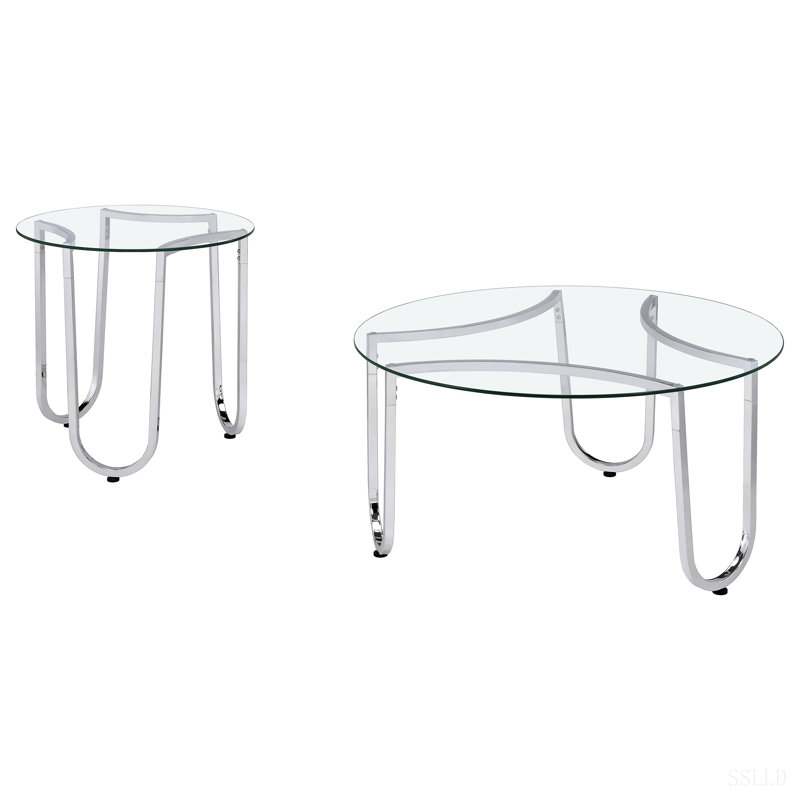 Ensemble de tables basses rondes Dutton