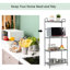 58cm Iron Standard Baker's Rack with Microwave Compatibility