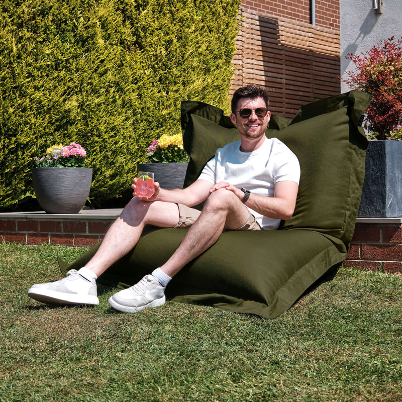 Winfield Polyester Bean Bag Chair, Green