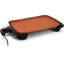 Barbecue électrique de 16 pouces, gril de comptoir intérieur antiadhésif avec revêtement en cuivre, contrôle de température réglable, grande surface de cuisson