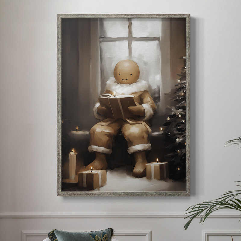 Art des Fêtes de Noël - série 2 - CCXCVI, reproduction encadrée - bois massif, H 21 po x l 17 po