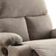 Fauteuil inclinable gris avec porte-gobelet-801692847