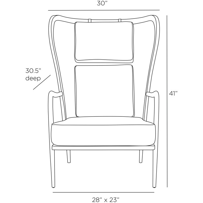 Stassi Wingback Chair