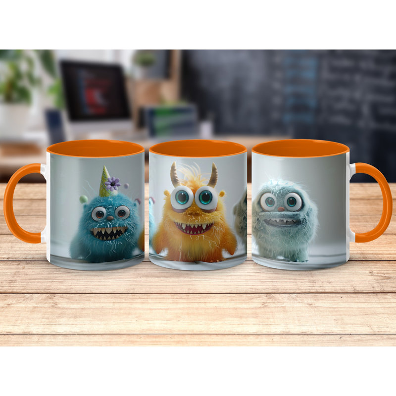 Ceramic Coffee Mug, Orange