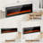 Electric Fireplace, Ultra-Thin Fireplace Recessed and Wall Mounted With Touch Screen Control Panel-1776548844