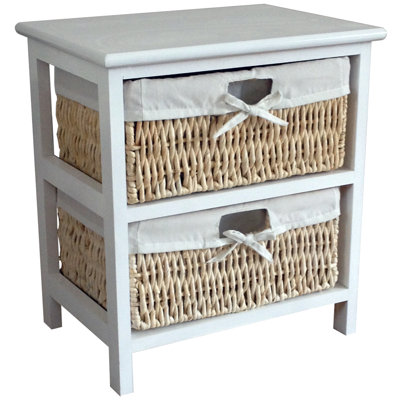 Maize 38cm W Manufactured Wood Bedside Table
