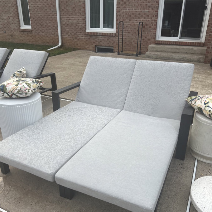 AllModern Hoyt Outdoor Metal Double Chaise Lounge Reviews