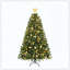 Arbre de Noël avec 250 lumières à DEL blanc chaud - 1000 pointes en PVC et aiguille dure, conception de branche articulée, support en métal robuste - arbre de Noël réaliste-127554497