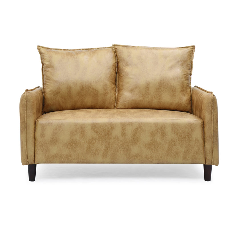 Jordyn Upholstered 51.6'' Loveseat, Gold