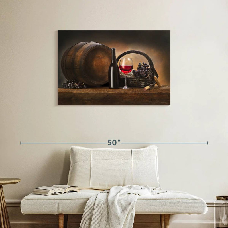 Baril de vin rouge Yarlin, H 24 po x l 36 po