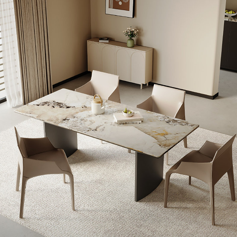 Table de salle à manger Efrem Rock, H 29,5 po x L 70,9 po x l 35,4 po