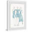 Style turquoise - Reproduction d'art sur cadre photo-31357134