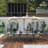 181'' x 106'' Outdoor Double-Sided Rectangular Market Umbrella With Base Patio Umbrella-1188731804