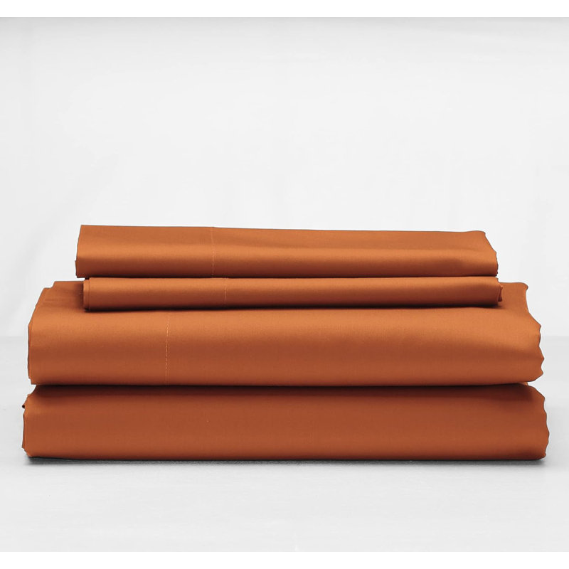Sheet Set, Queen Sheet Set with 2 Pillowcases, Paprika