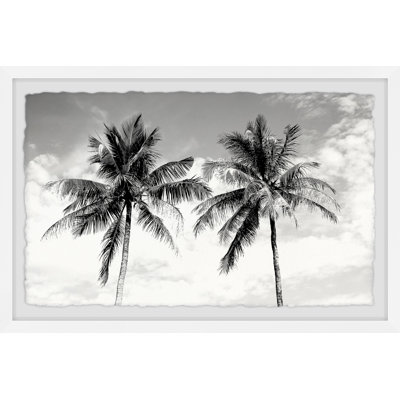 Twin Palm Tree - Single Picture Frame Print