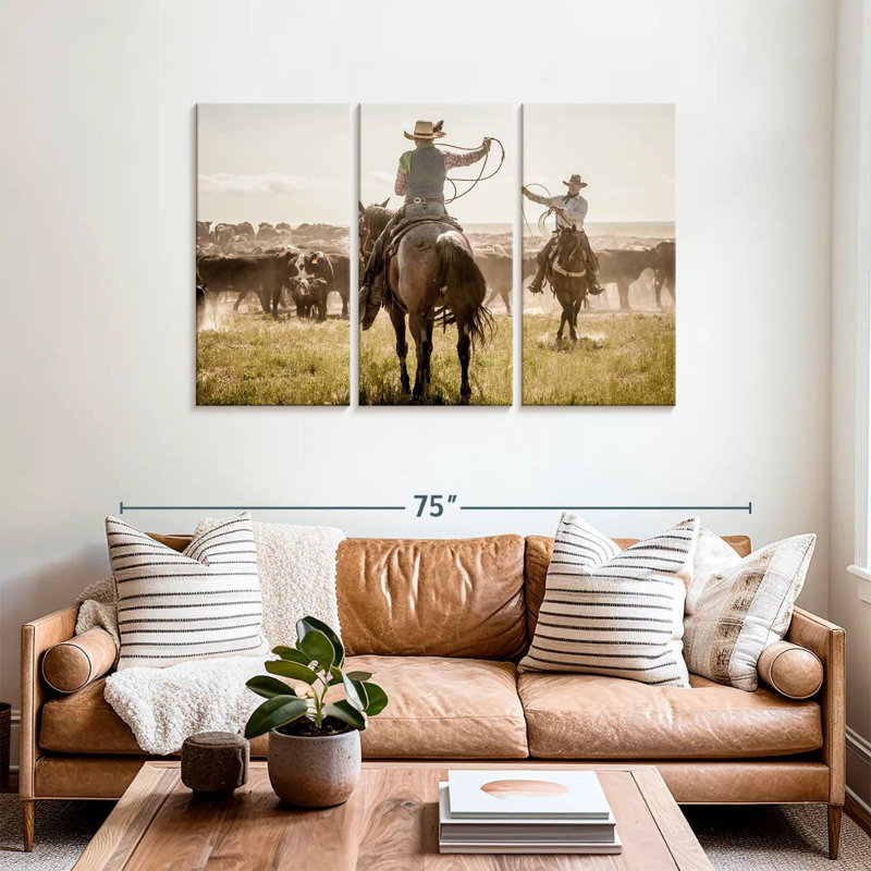 Brampt Cattle Drive Day, 36" H x 57" W
