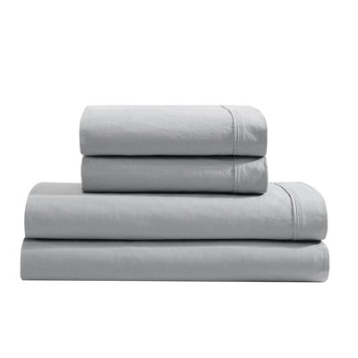 Washed Percale Cotton Sheet Set
