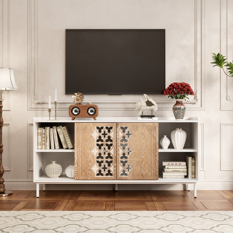 Buffet de rangement à porte coulissante