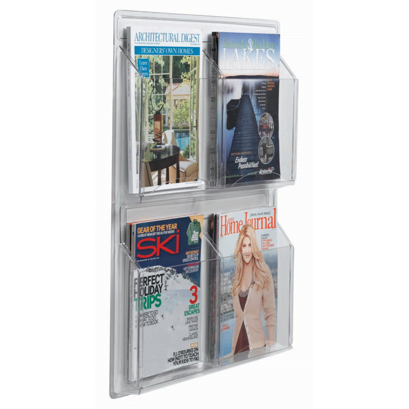 Porte-brochures mural Clear-Vu