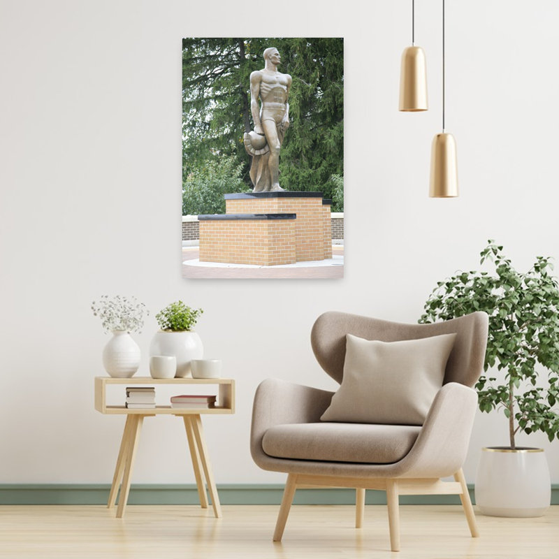 Sculpture of sparty Michigan State University East Lansing Michigan USA 1 Piece Wrapped Canvas Wall Art
