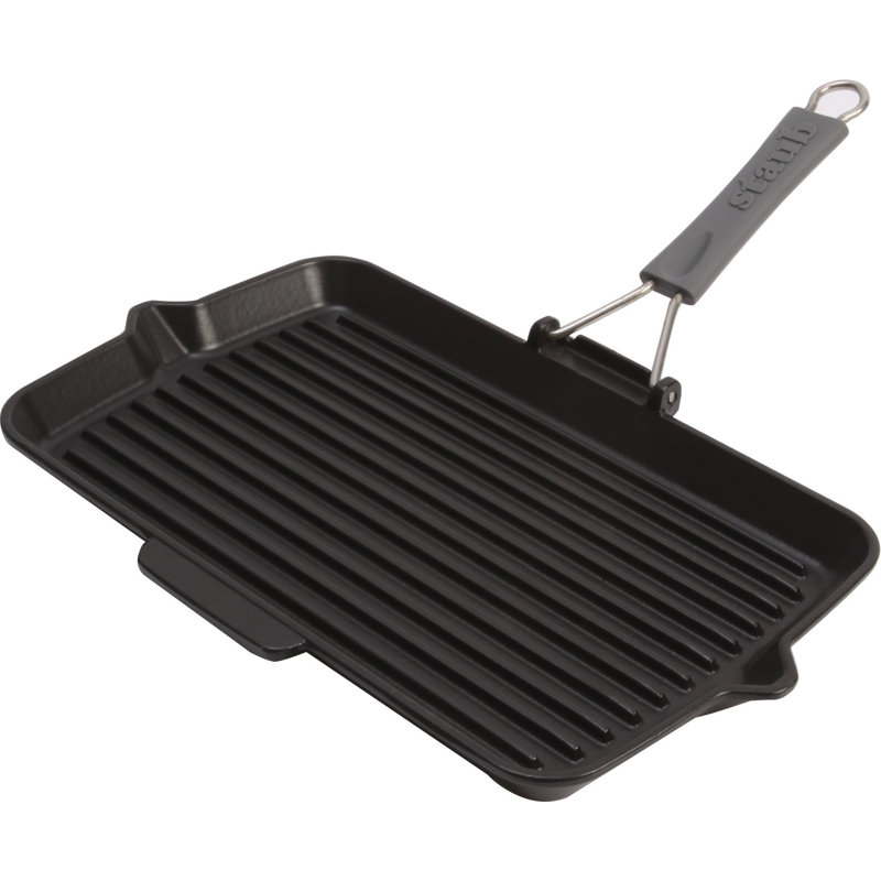 STAUB Grills & Frying Pans Grill Pan, rectangular | Enamel | Black