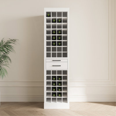 WHITE  Color Modular 24  Wine Bar Cabinet Buffet Cabinet