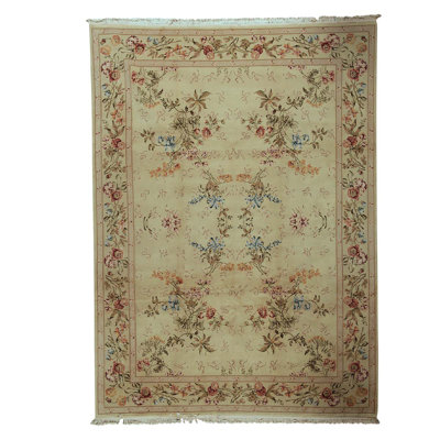 Wool Floral Area Rug