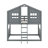 Twin Over Twin House Bunk Bed With Ladder-984975685