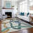 Machine Washable Indoor/Outdoor Lanning ACN2394 Abstract Rug-408547499