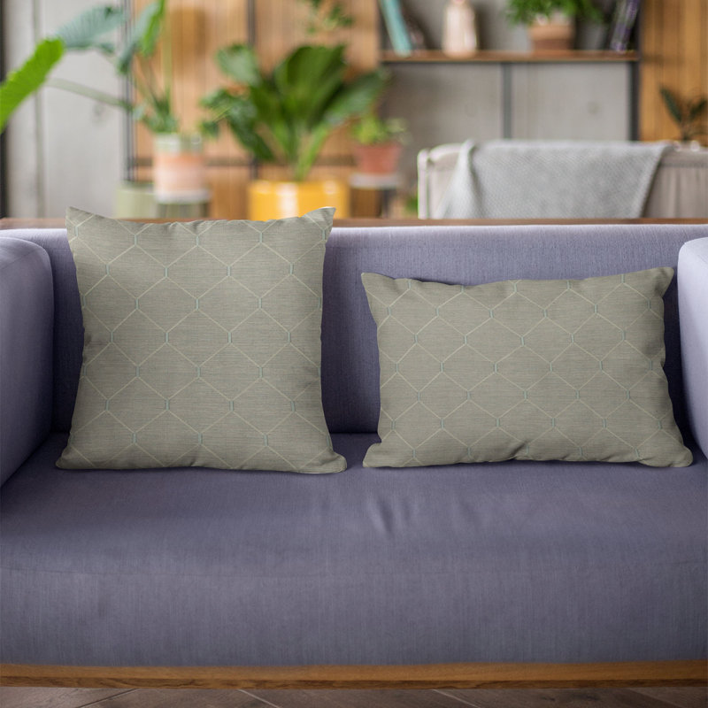 Solid Colour Reversible Throw Pillow, 20" x 36", Urban Grey